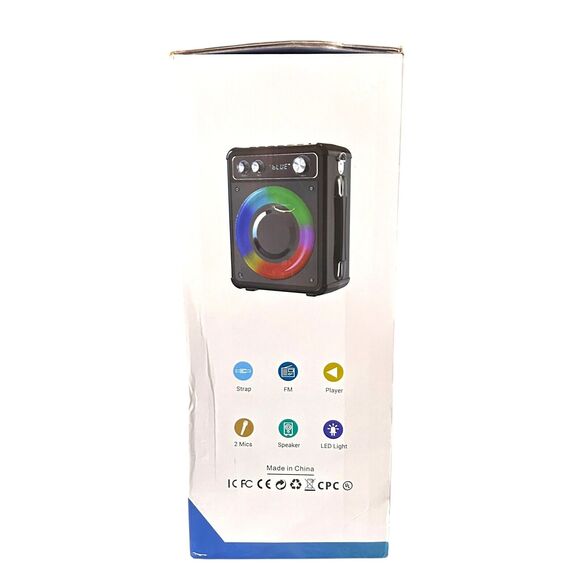 Karaoke Machine, Portable Bluetooth Karaoke Speaker with 2 Wireless Microphones - Picture 4 of 16